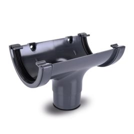 Anthracite UPVC round guttering