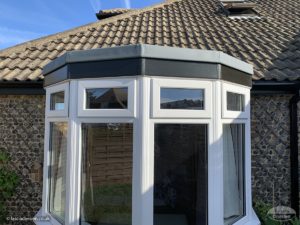 New GRP roof on a bay window