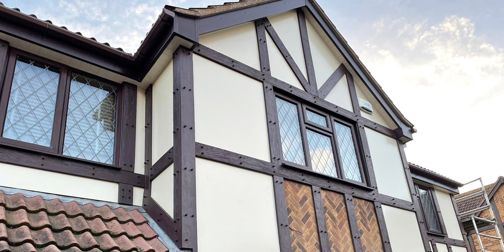 Mock Tudor installation