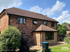 Fascia and soffit replacement on detached house