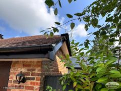 Rosewood Fascia and white soffit replacement