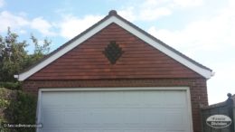 Full fascia and soffit replacement on detached garage