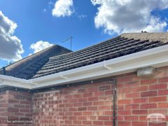 New white fascia, soffits and guttering