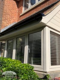 After installation of new windows, fascia, soffits and guttering on bay window