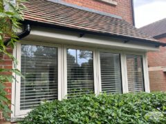 New fascia and soffit with new uPVC windows on a bay window