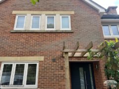 cream flush fit casement uPVC windows