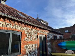 New anthracite fascias and soffits, Lindab metal guttering