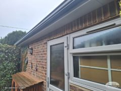 Fascia and soffit replacement in agate grey