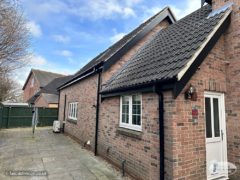 New black ash UPVC bargeboards and soffits on gable ends